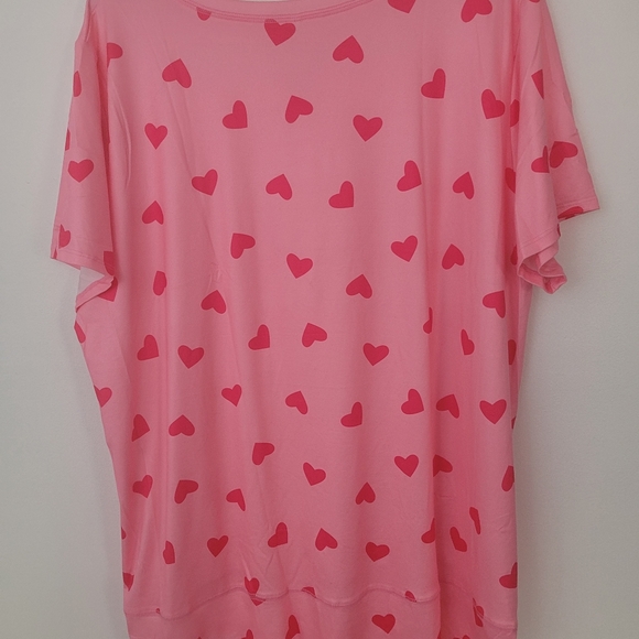 Women's 3XL Heart Print Top - Picture 2 of 5